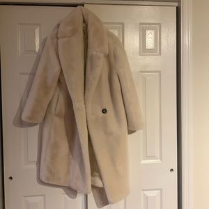 Mango faux fur coat